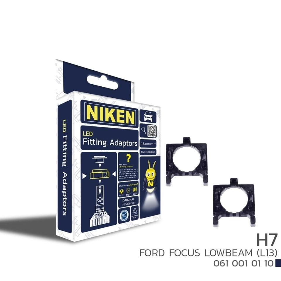 Niken Ford Focus H7 Led Far Montaj Adaptörü Kısa Far