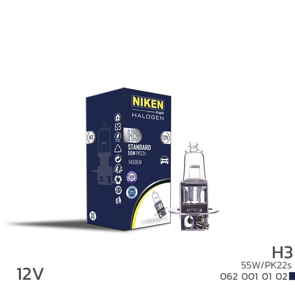 Niken H3 Halojen Ampul 12V 55W PK22S