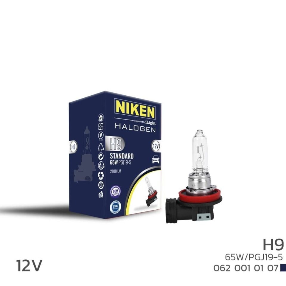 Niken H9 Halojen Ampul 12V 65W PGJ19-5