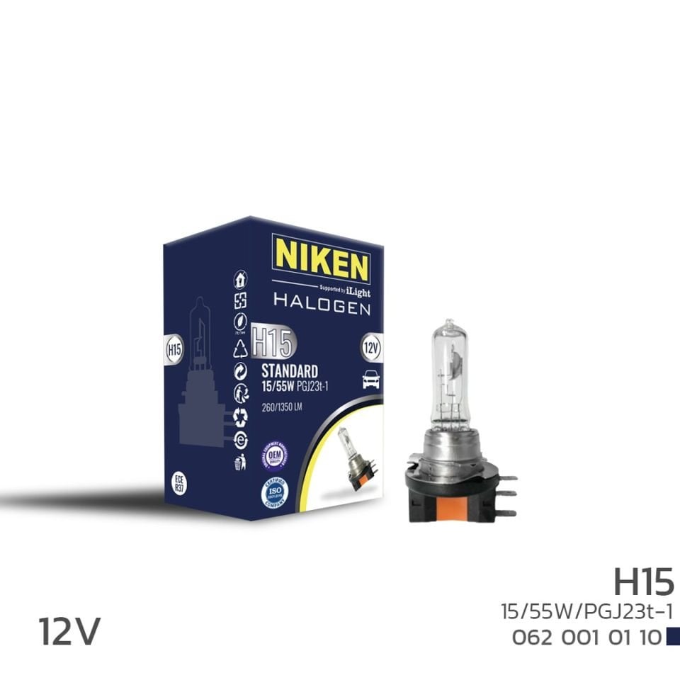 Niken H15 Halojen Ampul 12V 15W/55W PGJ23T-1