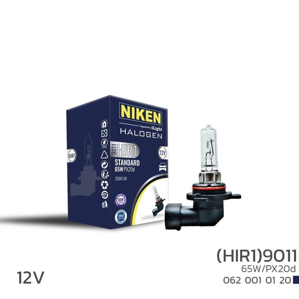 Niken 9011 (HIR1) Halojen Ampul 12V 65W Px20D