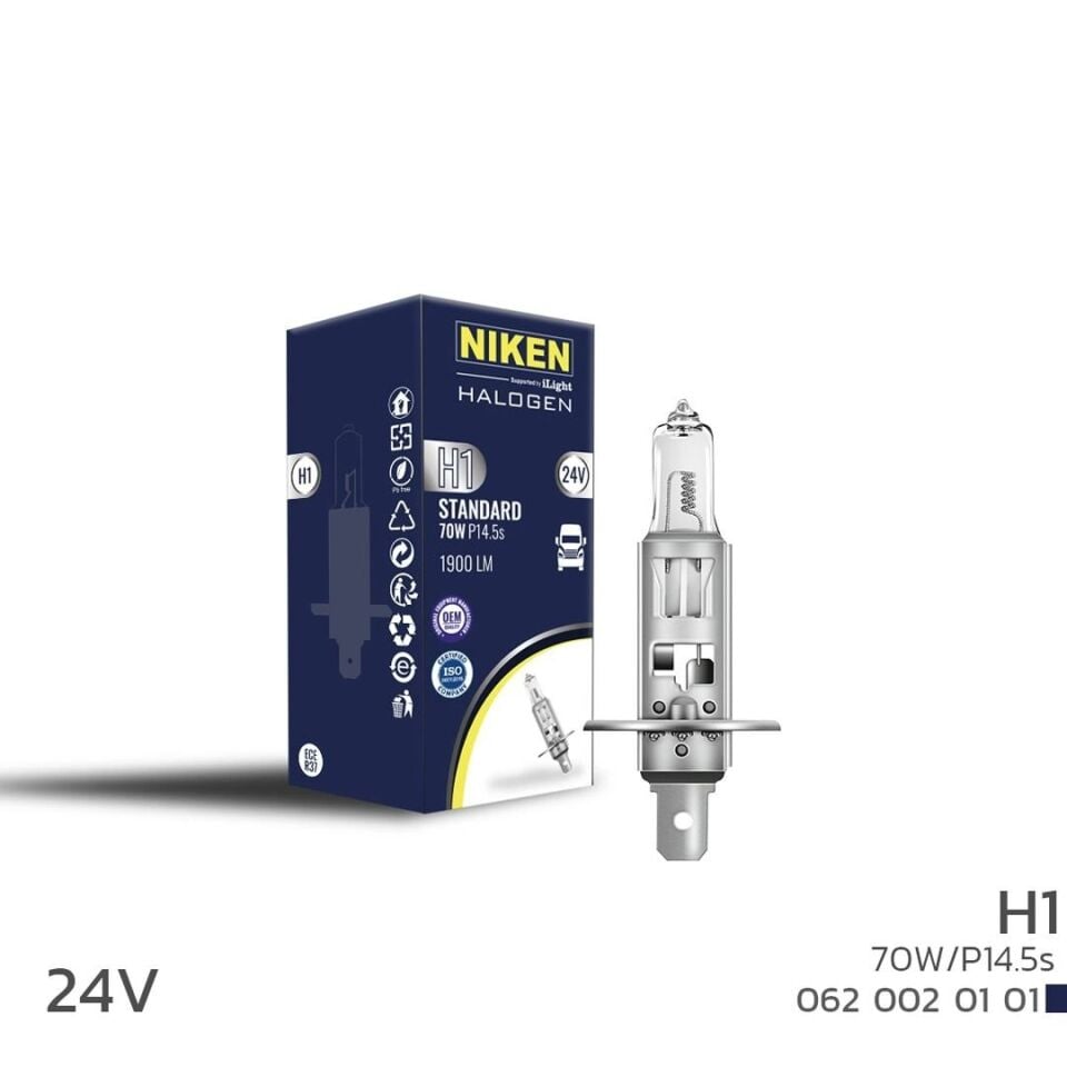 Niken H1 Halojen Ampul 24V 70W P14.5S
