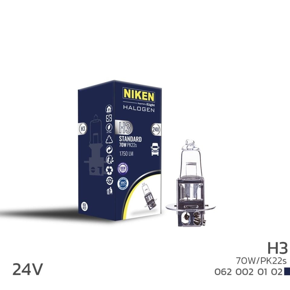 Niken H3 Halojen Ampul 24V 70W PK22S