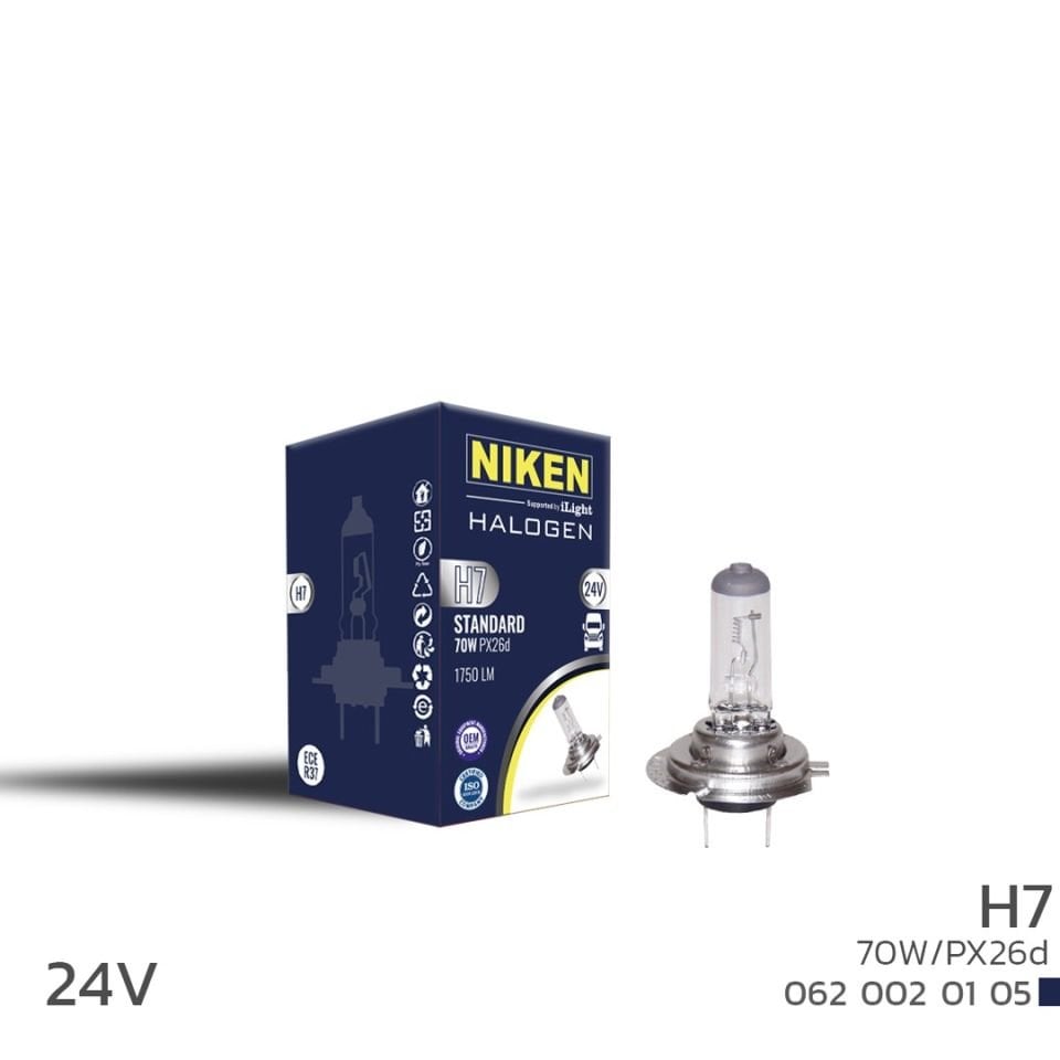 Niken H7 Halojen Ampul 24V 70W Px26D