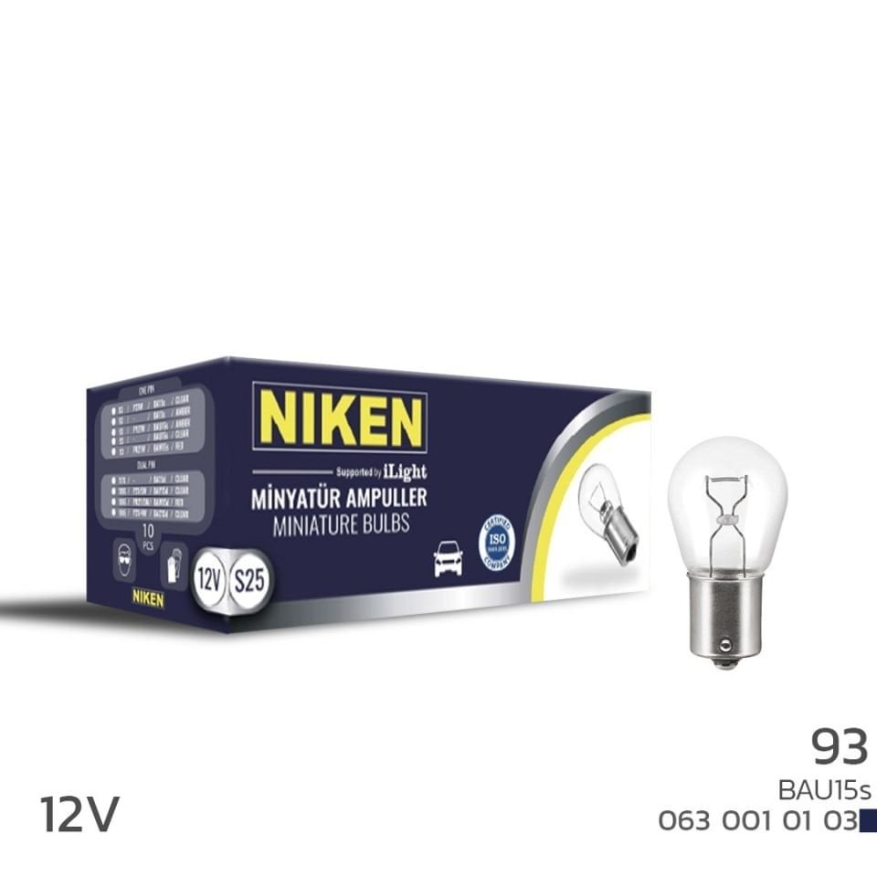 Niken 93 Ampul YT 12V BAU15S 10'Lu