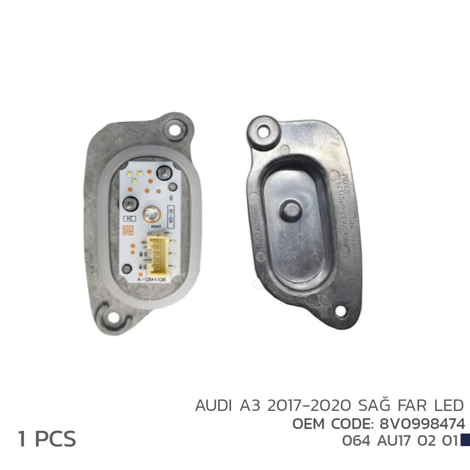 Audi A3 Led Far Modül Sağ 2017-2020 8V0998474