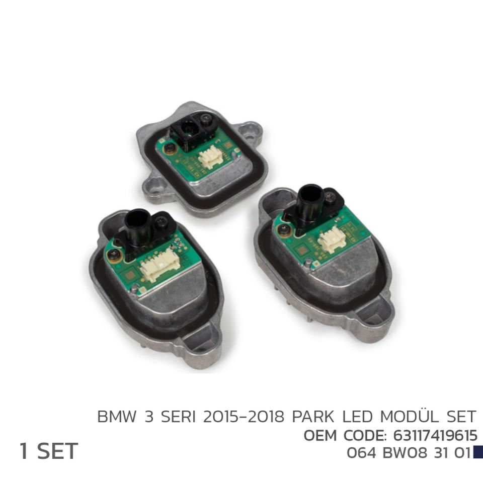 BMW 3 Serisi F30 Park Led Modül Set 2015-2018 63117419615
