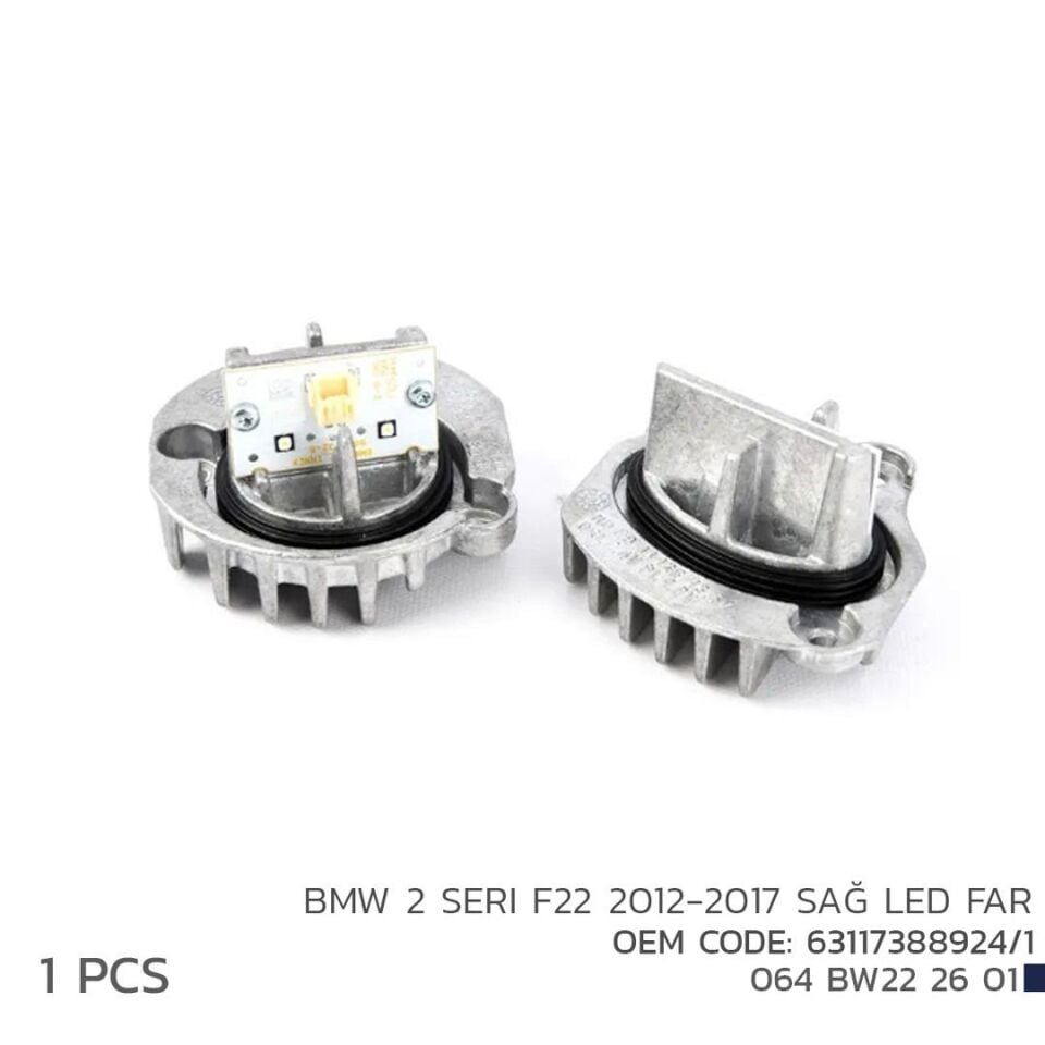 Bmw 2 Serisi F22 Led Far Modül Sağ 2012-2017 63117388924/1