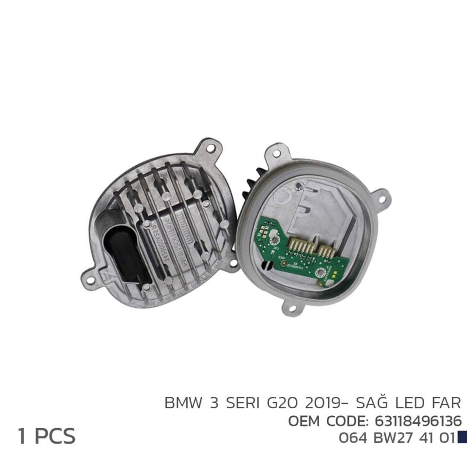 BMW 3 Serisi G20 Led Far Modül Sağ 2019- 63118496136