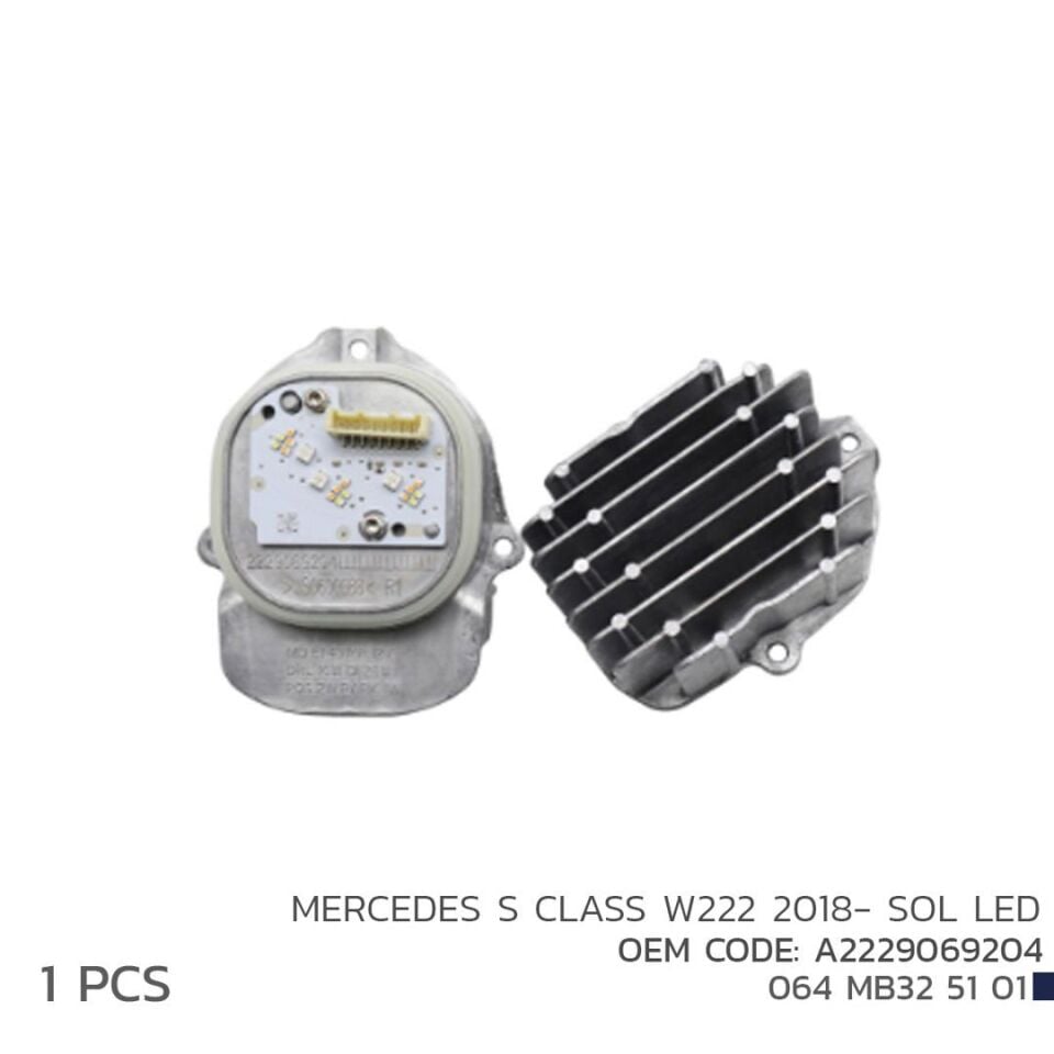 Mercedes S Class W222 Sol Led Modülü 2018- A2229069204